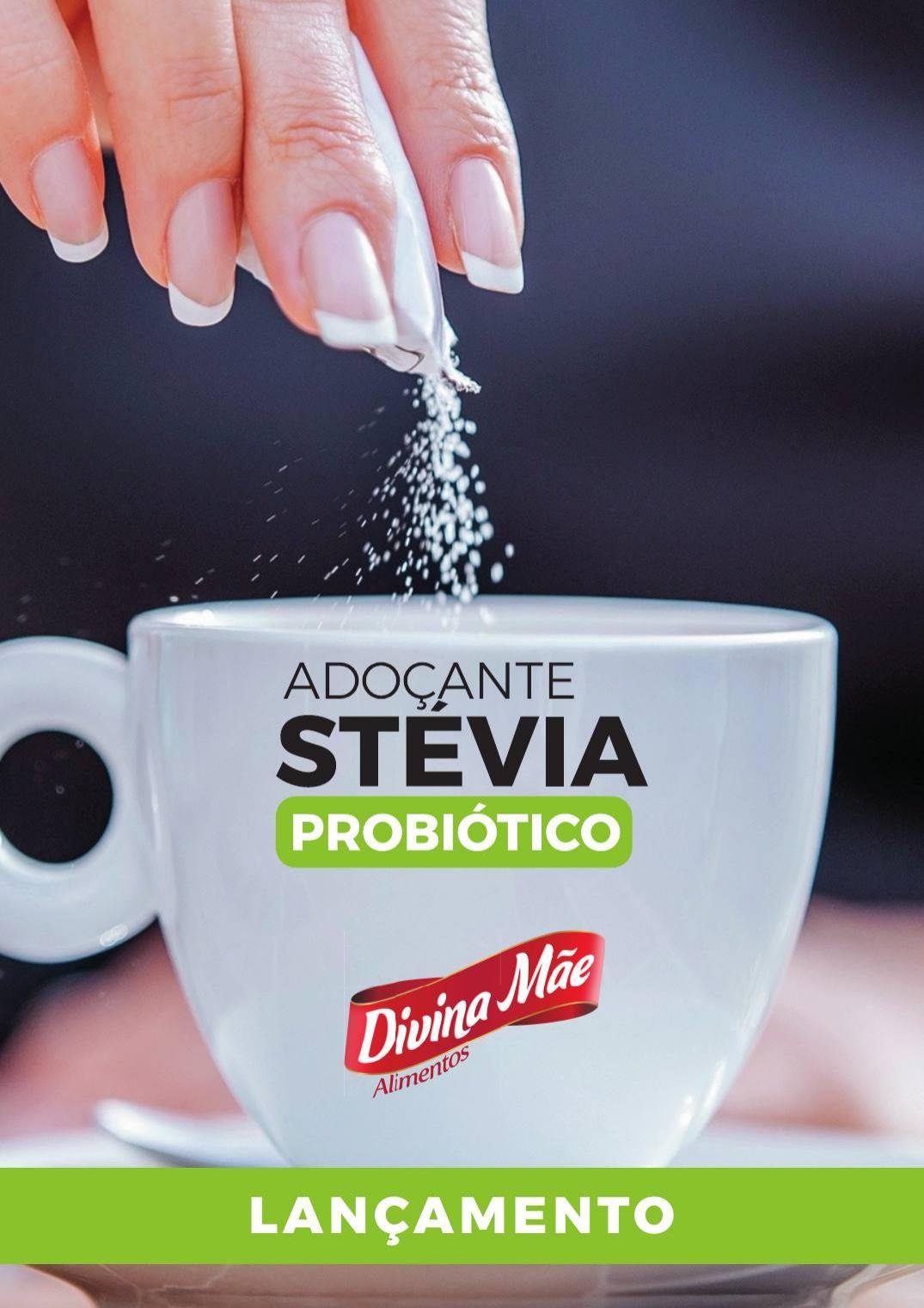 Divina Mãe lâmina Stévia Probiótico