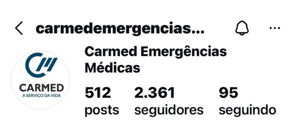 Instagram Carmed Emergências Médicas