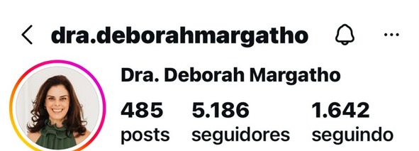 Instagram Dra. Deborah Margatho