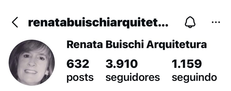Instagram Renata Buischi Arquitetura